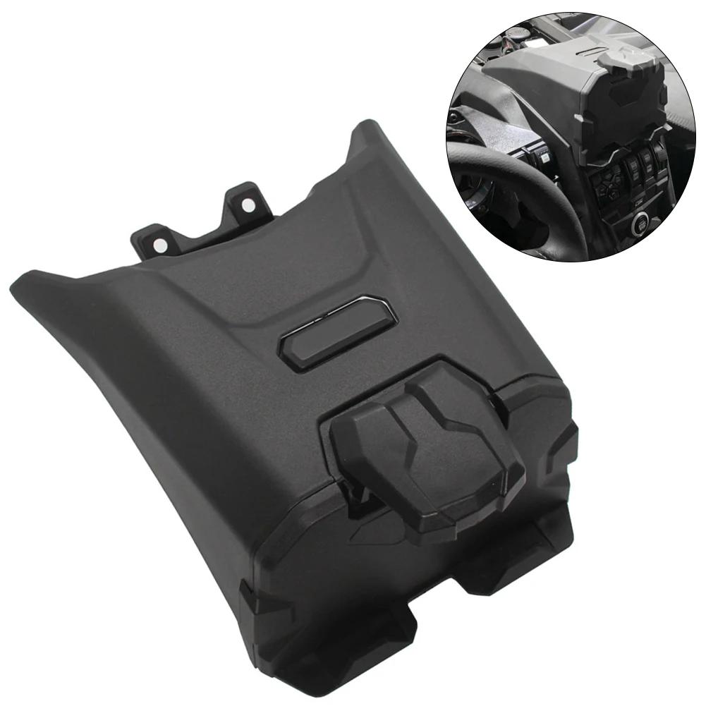 For 2017-2025 Can Am Maverick X3 Accessories ATV Organizer Storage Box with Mobile Phone Bracket Models Box Tray 715002874