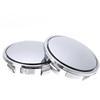 Set of 4 Universal 65mm Chrome Car Wheel Center Caps Tyre Rim Hub Cap Cover