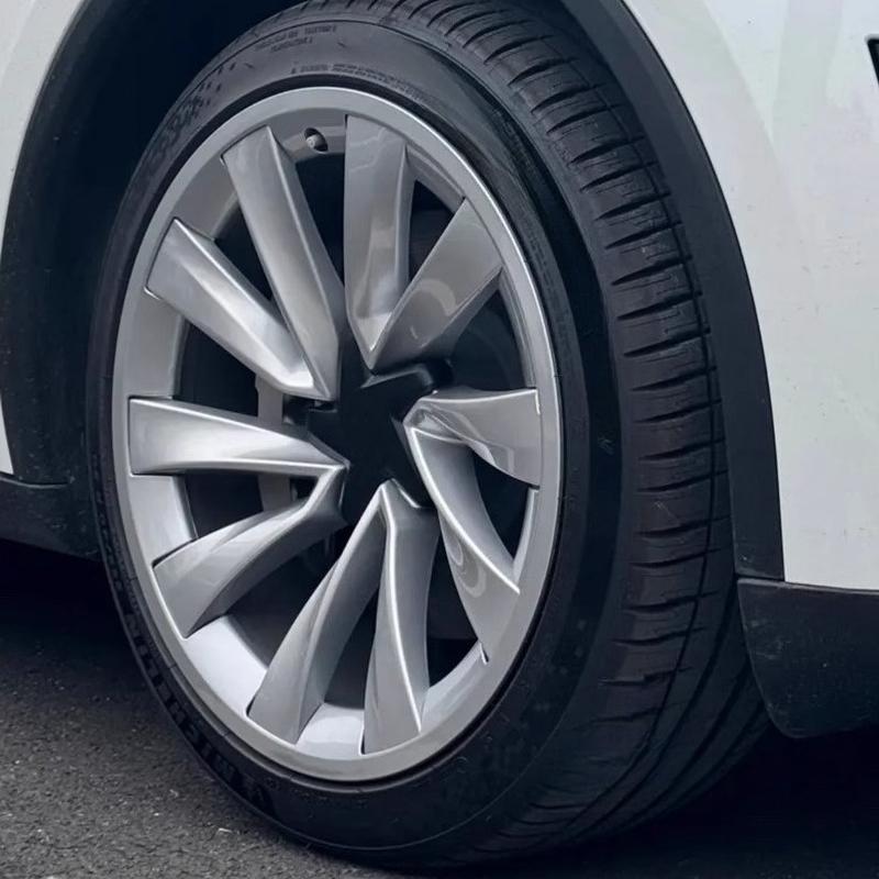 For Tesla Model Y Highland 20 Inch All-inclusive Edge Hubcap Protective Cover Cyclone Wheel Protective Ring Car Accessories 4pcs