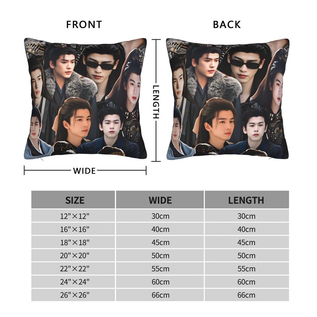 Tv Series Pursuit Of Jade Xie Zheng Zhang Linghe Pillow Cover Comfy Cushion Cover Vintage Pillow Case For Sofa Home Decoration