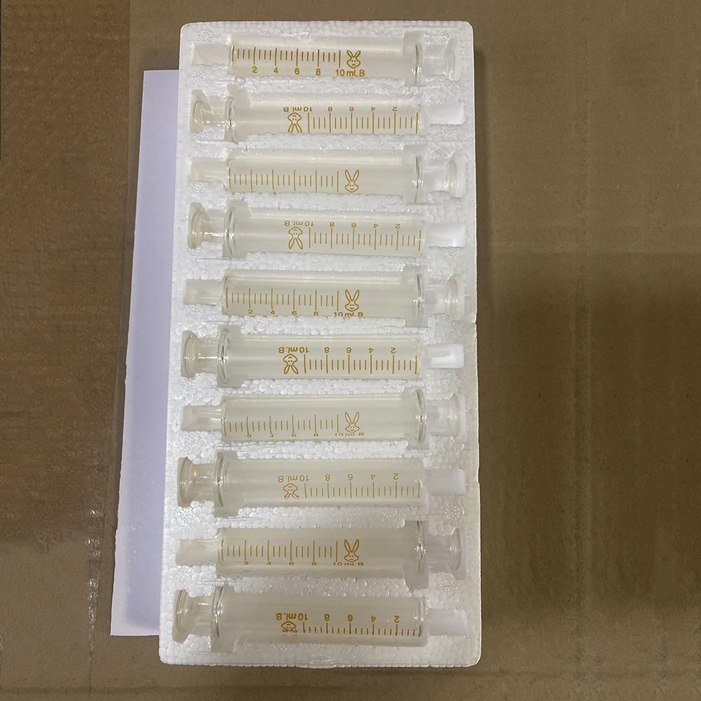 10PCS Glass Syringes for Liquid 1ML 5ML 10ML Transparent Measuring Syringe Tools Metal Needle Oil Soldering Flux Syringe Tool