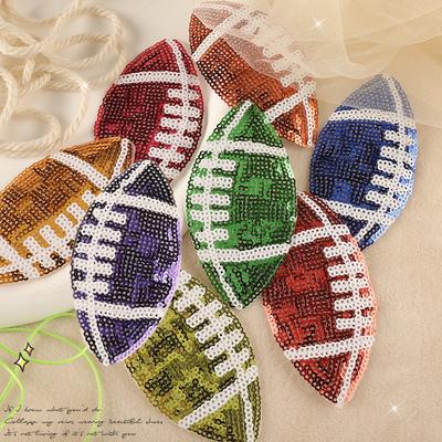 Neue Stickerei-Etiketten-Zubehör PET-Perlen Fußball-Stickerei-Zubehör Patch-Aufkleber DIY handgefertigte Stoffaufkleber