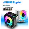 Jushark JF100RS Branco Cooler de Ar para CPU ARGB