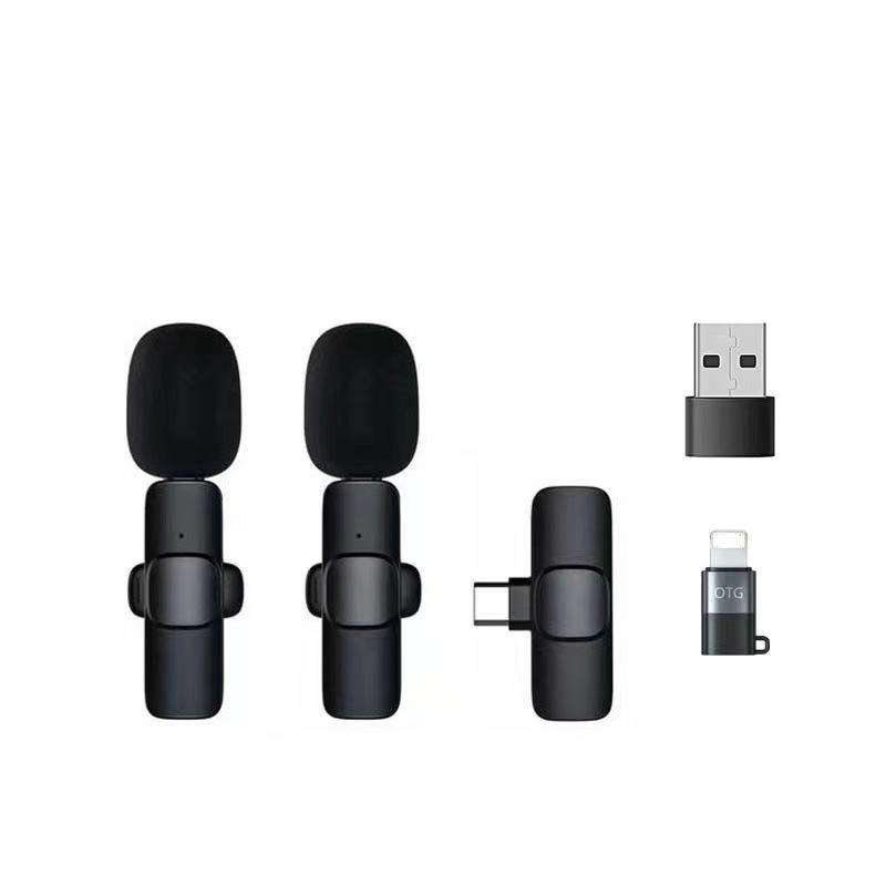 Microfono Lavalier Wireless Quad K9 per Trasmissioni Live Multi-Persona con Riduzione del Rumore AI