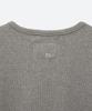 MOONSUN 02 M.C For Men, Henley Neck Ribbed T-Shirt / Gray
