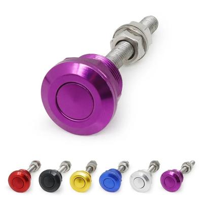 22MM Hood Pin Universal Engine Exterior Parts Car Lock Clip Kit Quick Release Latch Push Button Low Profile Hood Pins Lock
