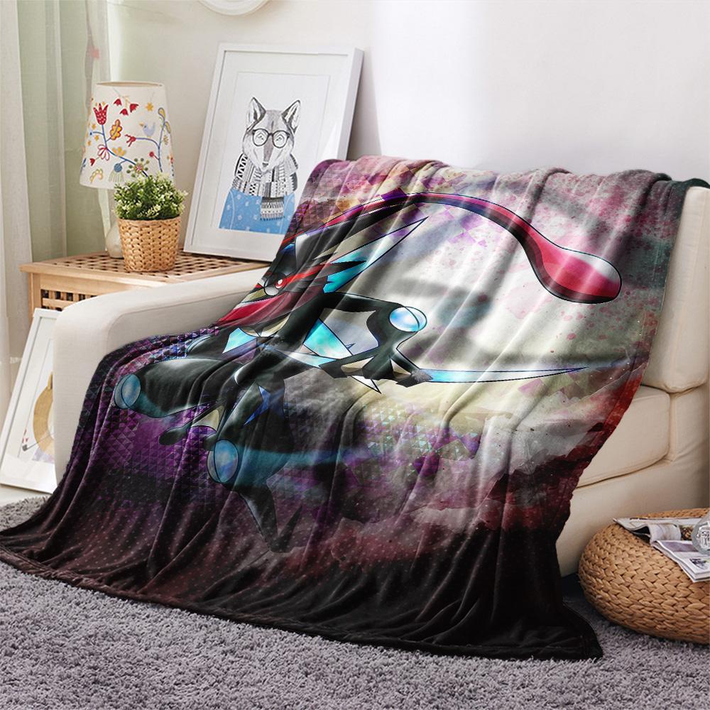 Mugen the Frog  Print Flannel Blanket, High quality Comfortable for All Seasons, Home Decor, Warmth and Comfort