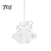 Durable Acrylic Hanging Decors Faux Crystal Christmas Ornaments, Clear Reindeer/Bell/Wreath/Wine Glass Winter Shiny Simulated Charms Wonderland
