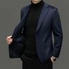 Abito di Lana Vergine Cashmere Seta Nuova Abito con Revers Uomo Autunno e Inverno Casual Giacca da Uomo Business