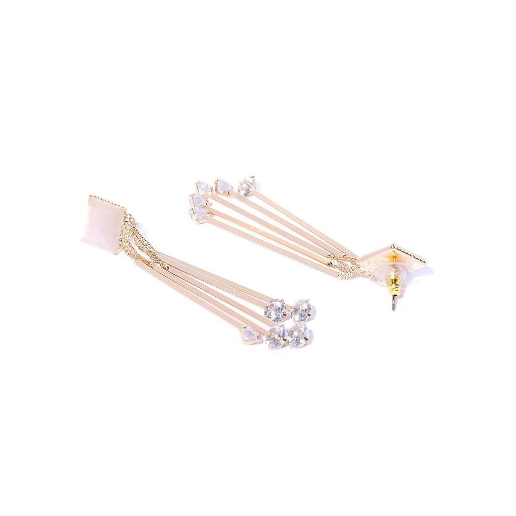 Jewellery for women Crystal Earings Gold Plated Dangler Earrings for Girls and Women