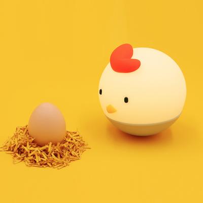 Led Tumbler Night Lights Cute Chicken Home Desktop Bedside Lamp Gifts Decoration Eggs Shell Cartoon Kids