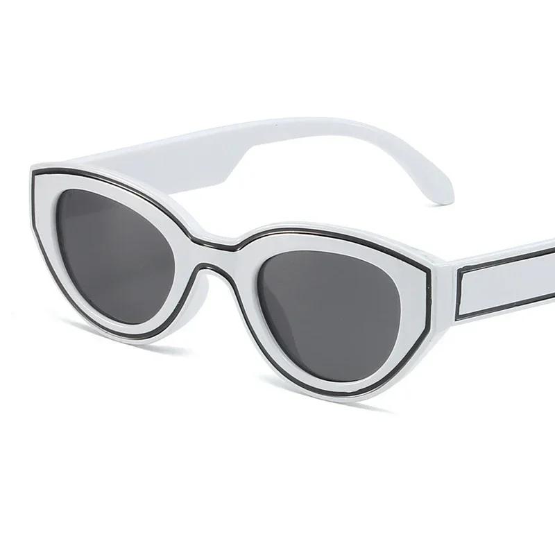 Retro Cat Eye Women Sunglasses Designer Trendy UV400 Protection Summer Driving Travel Eyewear Gafas De Sol Mujer