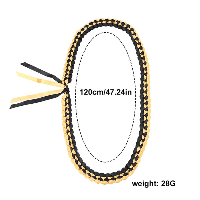 Graduation Leis Class Of 2026 Grad Handmade Ribbon Lei Ribbon Necklace With Grad Letters