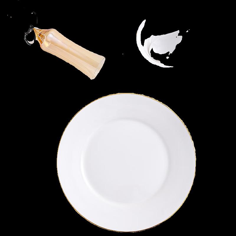 Luxury Gold Rim Ceramic Tabletop Decor Set