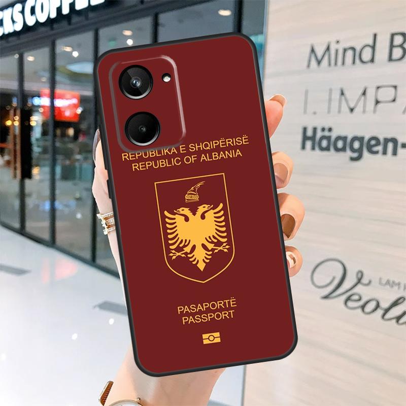 Albania Albanians Flag Case For Realme 15 Pro 14 13 11 12 Pro Plus GT7 GT6 C55 C51 C53 C35 C33 C61 C65 C67 C71 C75