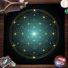 Geometrisches Altar Tuch Tarot Karten Tischdecke Mit Blume des Lebens Design Tarot Karten Lesematte Für Metatron Würfel Hexenhaftes Geschenk
