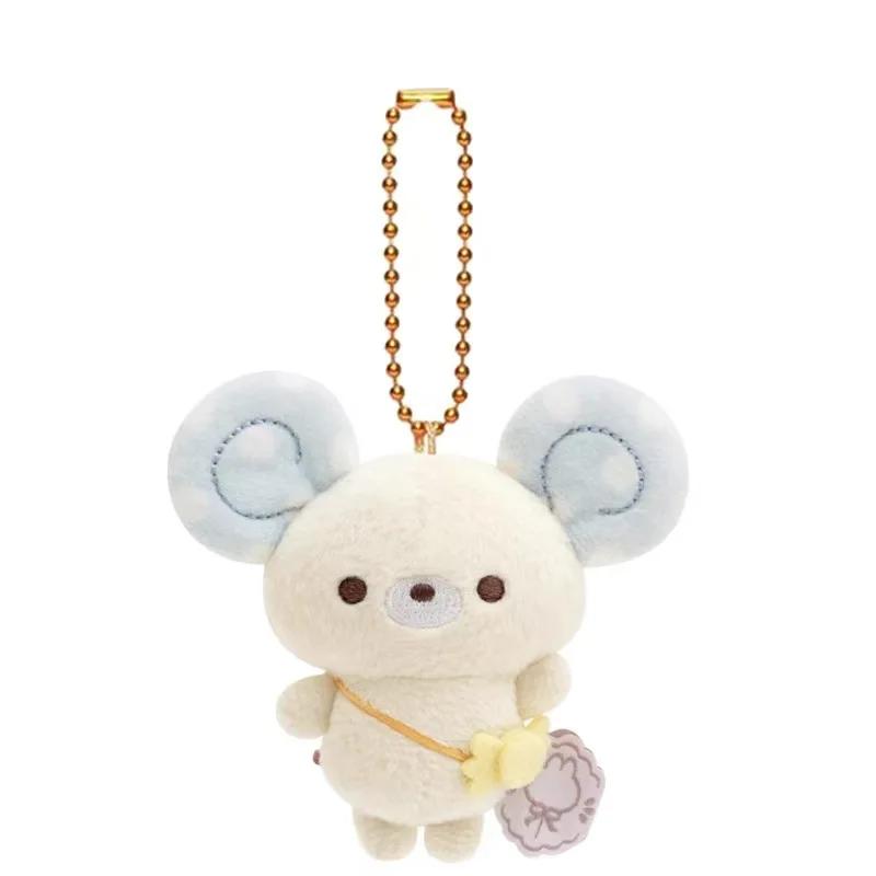 Kawaii Animal Rilakkuma Plush Keychain Cotton Rabbit Mouse Bag Pendant Kawaii Fox Cat Soft Stuffed Accessories For Gril Gift