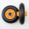 350-4 Silent Swivel Caster with Plastic Spoke and Solid Rubber Wheel for Small Carts