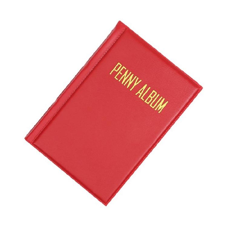 

Travel Friendly Pressed Pennies Collection Book 108 Slots Lightweight Portable Design Souvenir Enthusiasts Kids Coin Display красный