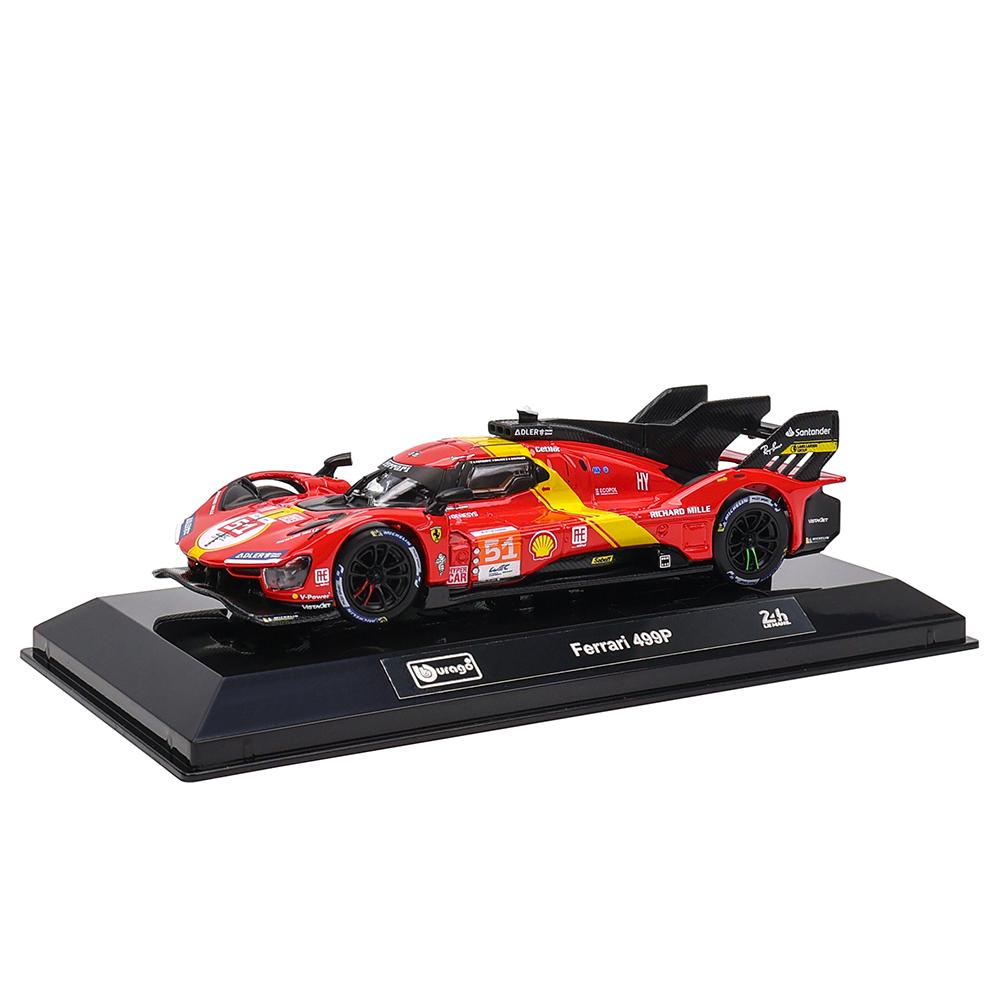 Bburago 1:43 24 HEURES DU MANS 2024 Ferrari 499P No.83 racing model simulation car model alloy car toy male collection gift