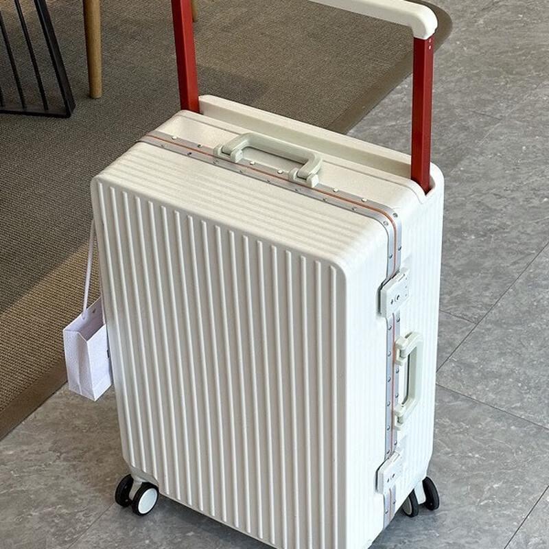 Jihang Durable Aluminum Frame PC Spinner Suitcase 24 inches