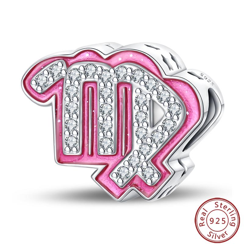 Brandneu Kupfer Metall 12 Tierkreis Glänzend Prinzessin Rosa Glücksbringer Perlen Komponenten Perlen Komponenten 3mm Do It Yourself Perfektes Geschenk Hohe Qualität Fein