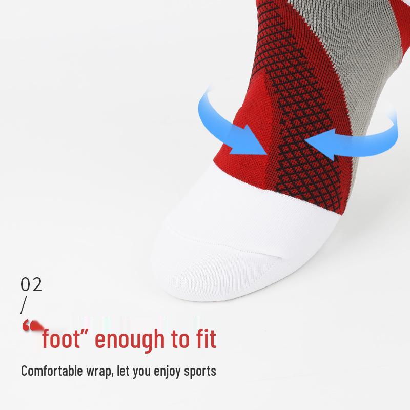 Nylon Sport Compression Socks - Unisex Breathable, Lightweight Calf Support for Cycling