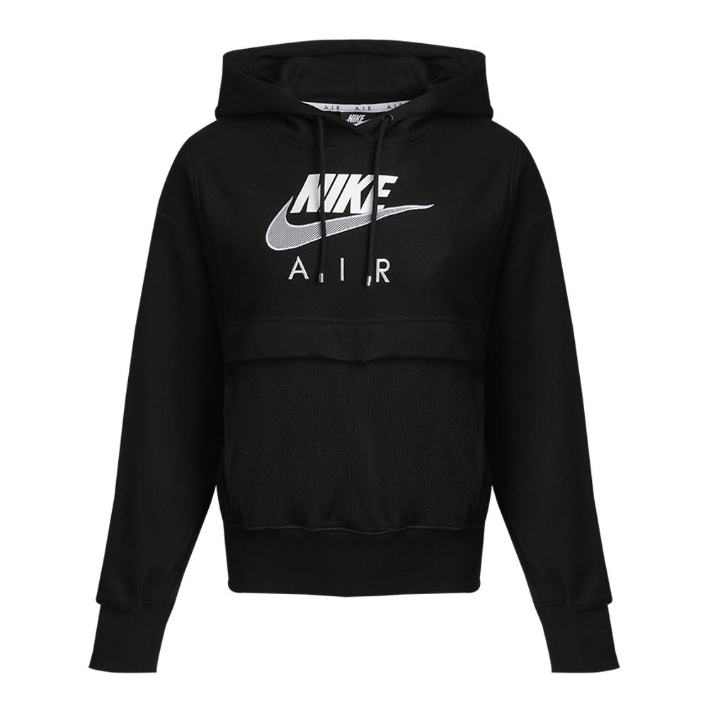 Nike Casual Sport Logo Hoodie Pullover Sweatshirt Women Tops Black CZ8621-010