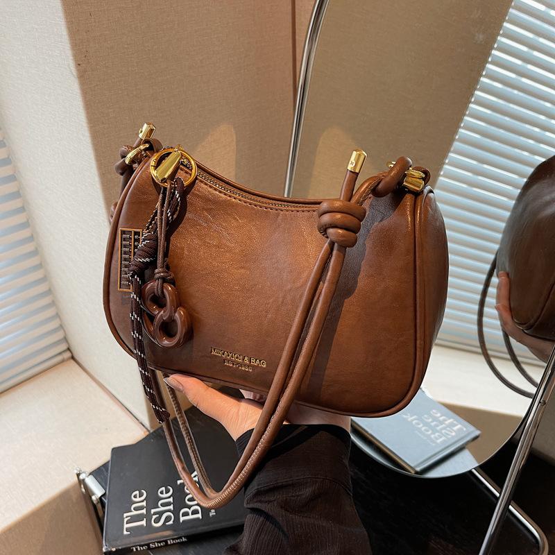 Nischen-Taschen Damen Herbst und Winter vielseitige lässige Schulter-Umhängetasche ins Kissen-Tasche