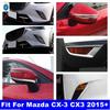 Car Front Grille / Rearview Mirror / Rear Bumper Fog Lights Lamps Cover Trim For Mazda CX-3 CX3 2015 -  Exterior Accessories