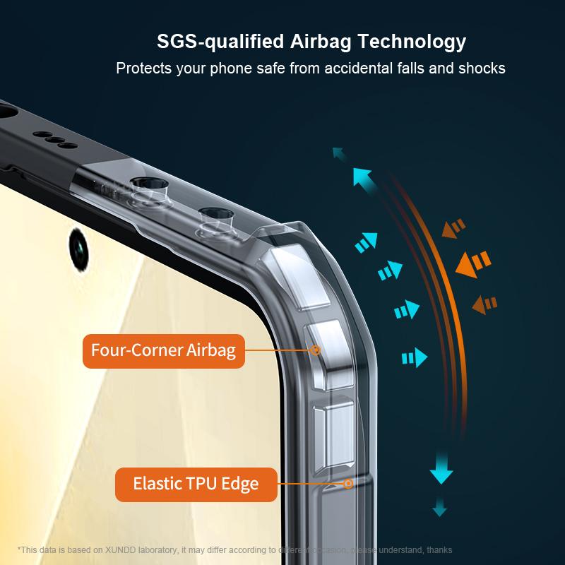 

XUNDD For Xiaomi Redmi Note 13 4G Case Fall Protection TPU+Acrylic Smart Phone Cover A