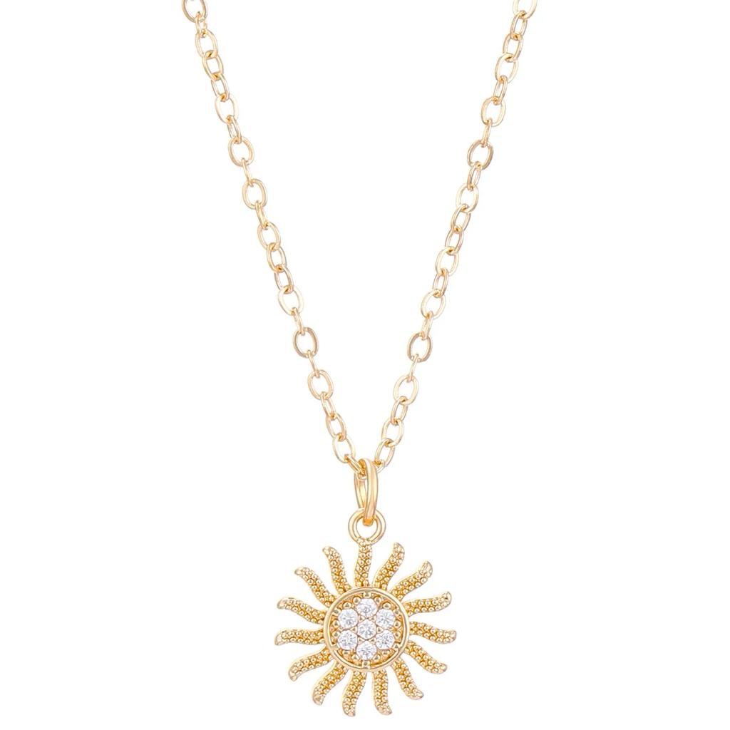 Mode Luxus Inlaid Zirkon Planet Mond Anhänger Halskette für Damen Mädchen Schmetterling Wassertropfen Schlüsselbein Kette Charm Schmuck