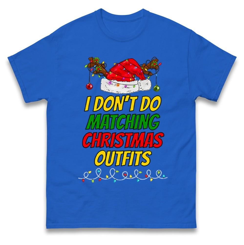 Funny Couples Christmas T Shirt I Dont Do But I Do Matching Xmas Santa Gift Top