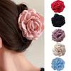 1/2/6pcs Stereoscopic Rose Flower Hair Clip Fpr Women Elegant Back of The Head Hair Shark Clip able Girl Hair Accessories