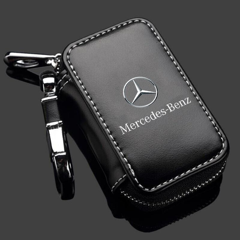 XUY2   Car Key Wallet Housekeeper Key Bag Card Bag For Mercedes Benz B/C/E/S Class W203 W204 W205 W210 W211 W212 W221 Car Accessories