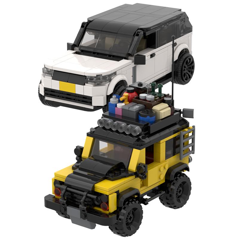 MOC SUV Městské Auto Závodník Klasické Terénní Stavebnice Cihla Závodní Super Technika Kreativní Garáž DIY Sada