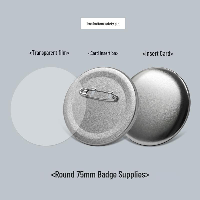 American 75mm Badge Maker for DIY Round Tinplate Fridge Magnets & Pins - Double Flash