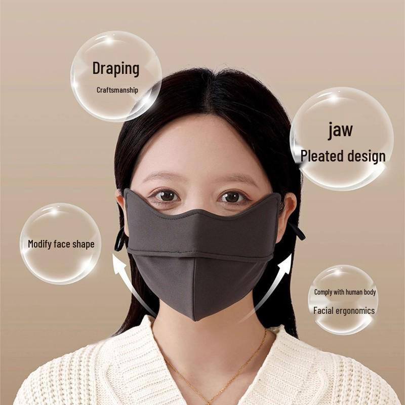 Autumn & Winter Fishbone Mask: Warm, Windproof, Breathable, Dustproof, Ideal for Cycling.