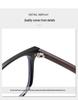 Literary Retro Wood Grain Large Frame Glasses, Anti-Radiation & Blue Light, TR Ultralight, Trendy Unisex High-End M03.