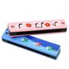 Toys 2PCS Wooden Harmonica 16 Holes Musical Instruments For Beginners Montessori Early Childhood Education Party Favors Kids