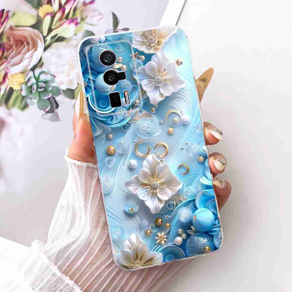 Für Redmi K60 k 60 5G Hülle Einfaches Cartoon-Design Silikon TPU Rückabdeckung Für Redmi K60 Pro 5G 22127RK46C Handy-Schutzhüllen