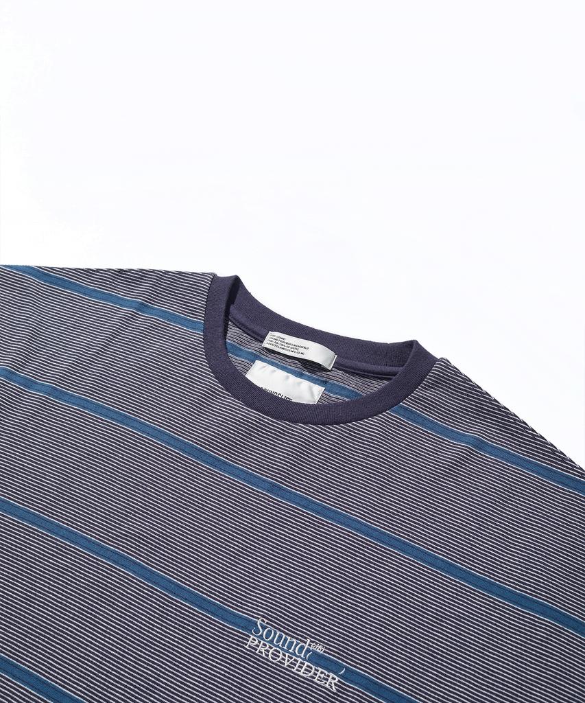 SOUNDSLIFE Db Stripe T-Shirt Blue