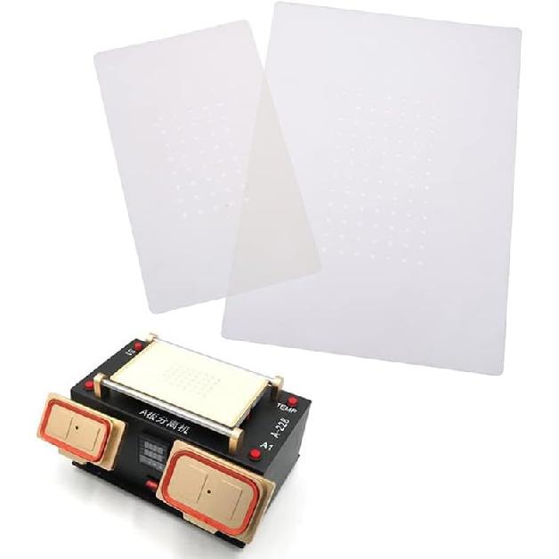 2Pcs Silicon Rubber Pad Non-Slip Mat For Pad Cellphone LCD Screen Vacuum Suction Separator High Temperature Silicone Pad (Color : A)