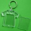 Transparent Insert Photo Keyring Picture Frame DIY Rectangle Unisex Acrylic Keychain Blank Women Men Round