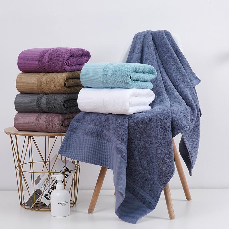 Long-staple Cotton Bath Towel, Pure Cotton Does Not Shed Hair, Adult Large Bath Towel, Wide Forging Cotton Absorbs Water.
