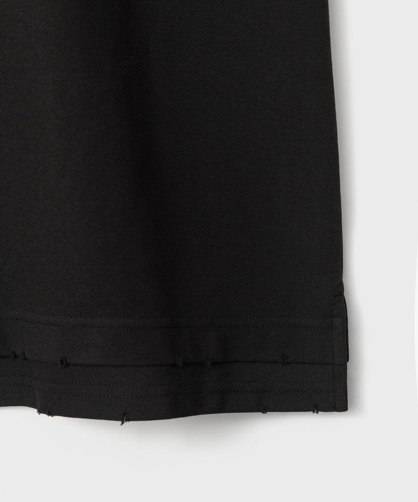 Bellie (W) Essential Layered Polo Shirt - Black