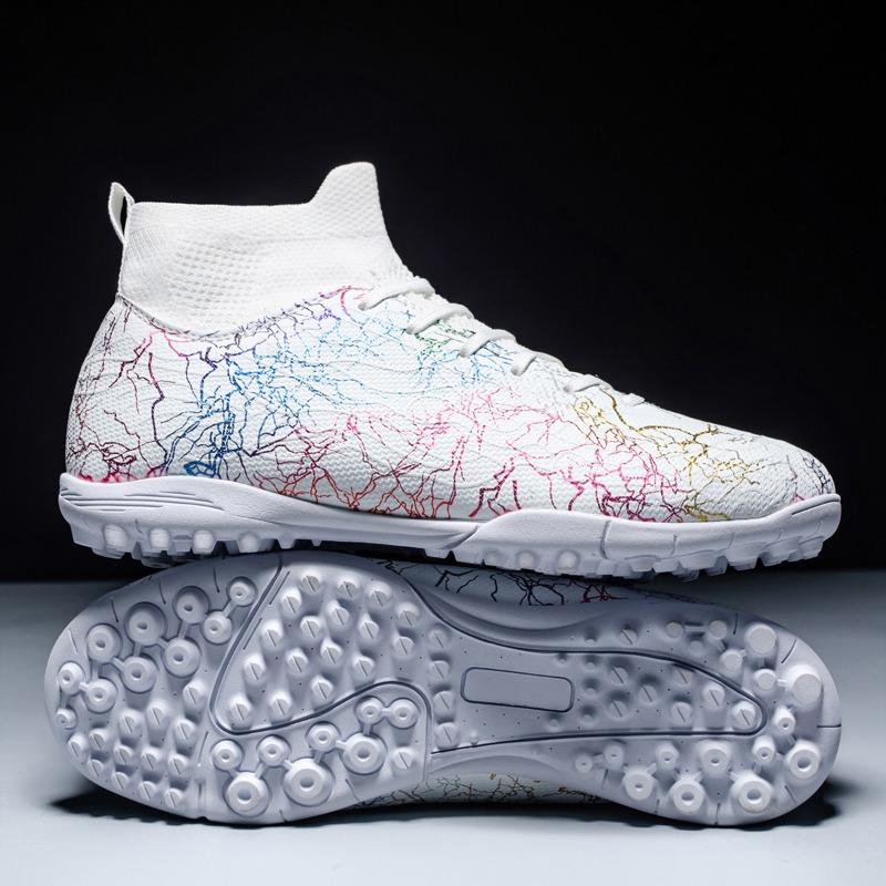 Fashion High-top Football Shoes Broken Nails Long Nails Professional Grass Football Training Shoes Men's Football Uppers