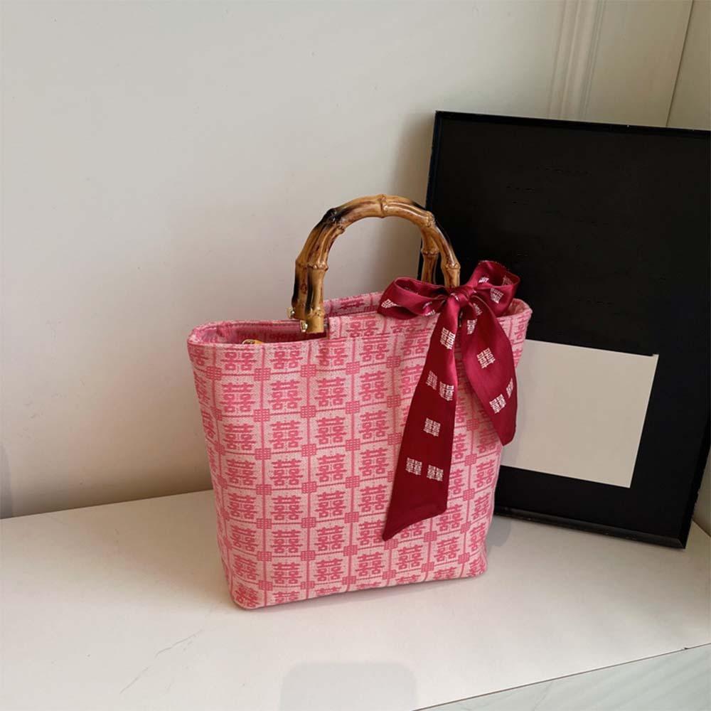 

Reusable Women Tote Bag Large Capacity Cosmetic Bag Fashionable Wedding Gift Bag Baby Shower Style 1