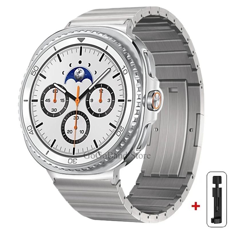 

Титановый ремешок для Samsung Galaxy Watch 8 40 мм 44 мм 8 Classic Роскошный металлический браслет для Galaxy Watch Ultra 2025/Ultra 47 мм Galaxy Ultra (2025)