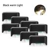 4/8Pack LED Solar Wall Lamp  Outdoor Waterproof Wall Light Path Stair Garden Lights Balcony Light Decoration for Patio Stair Fence Light